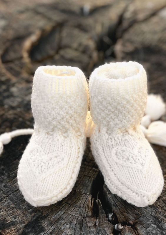 Hjerte babysokker