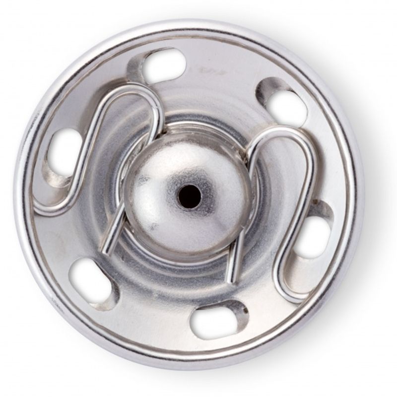 Trykknapper 17 mm -sølv