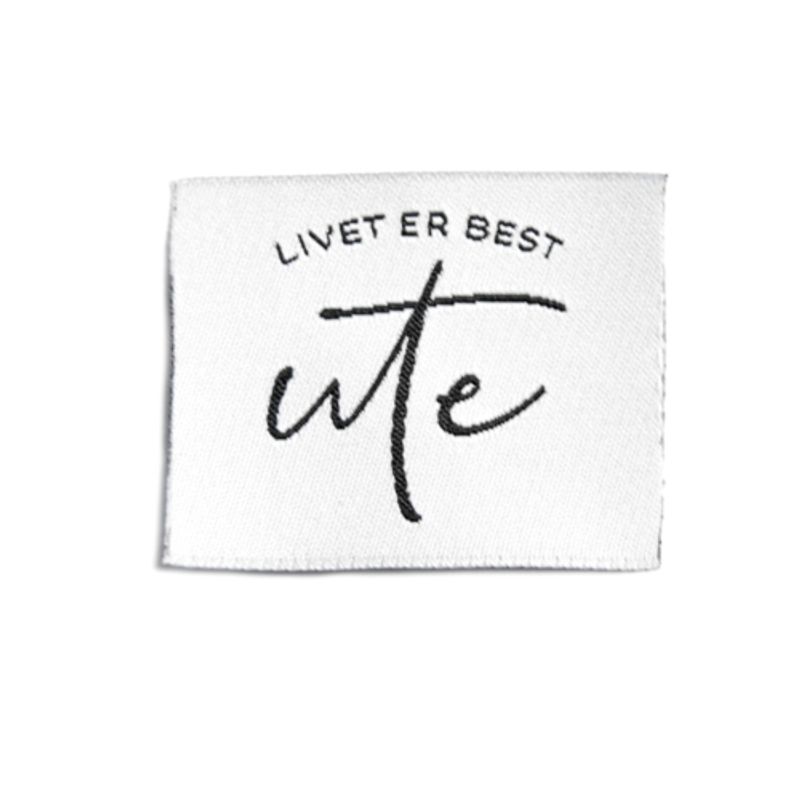 Symerke Livet er best ute. Hvit/svart