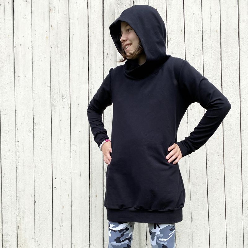 Kiddie Hoodie  lang & kort genser til barn (92-170) Mønster, PA