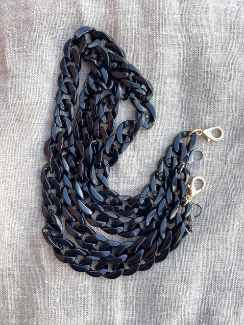 Hovedbilde Lenke svart smal, 60 cm