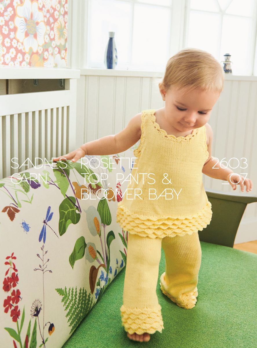 2603 Nr. 7 - Rosette Top, Pants & Bloomer Baby 