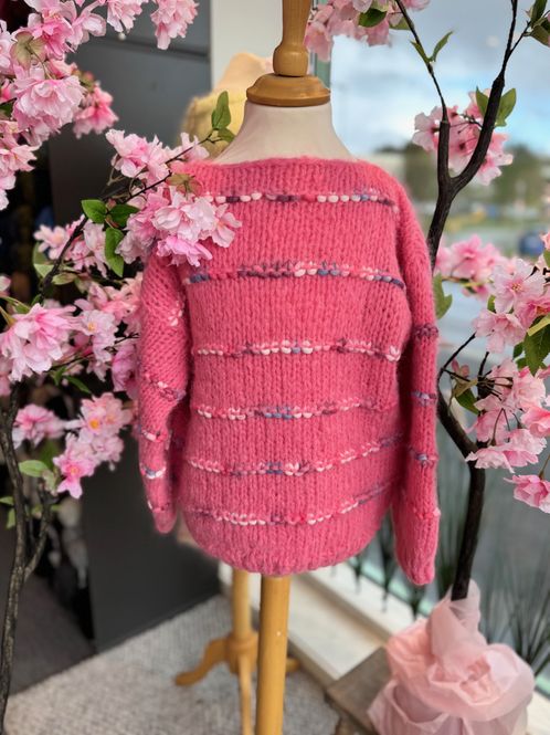 Hovedbilde Bysse genser barn - rosa