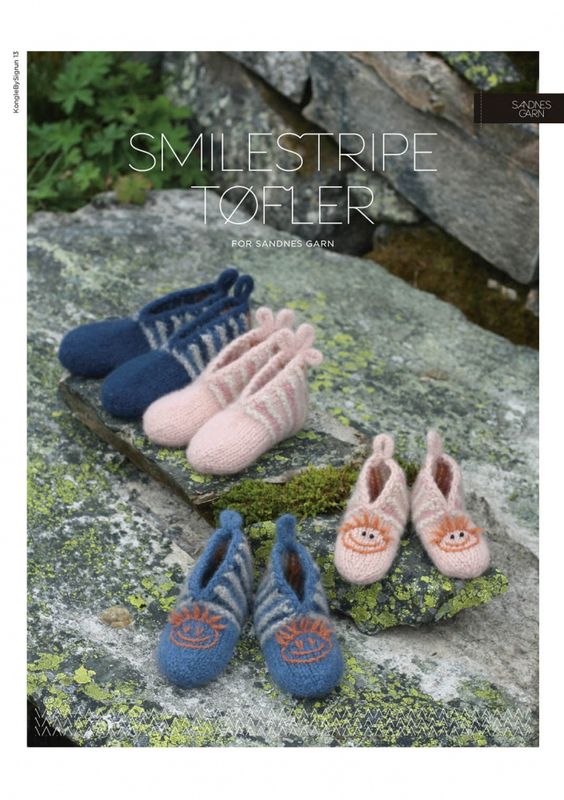 Smilestripe tøfler