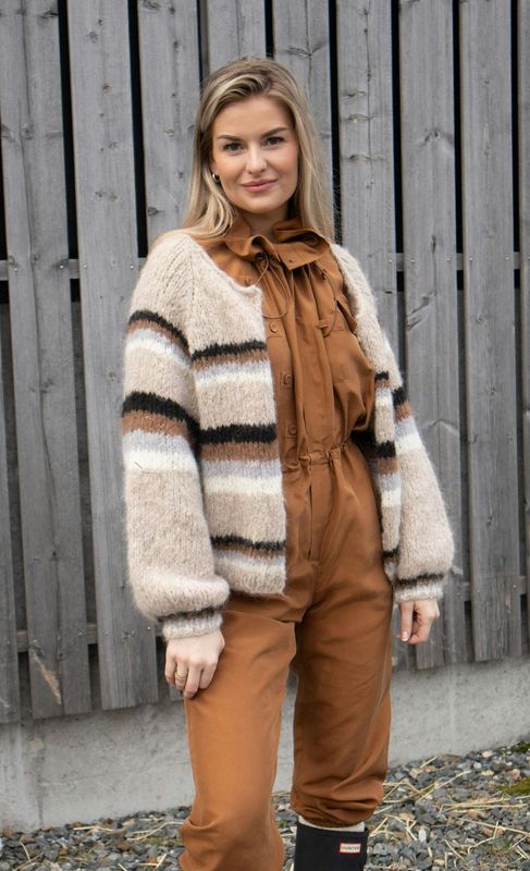 DANDELION RAGLAN - dobbelt garn - sand melert