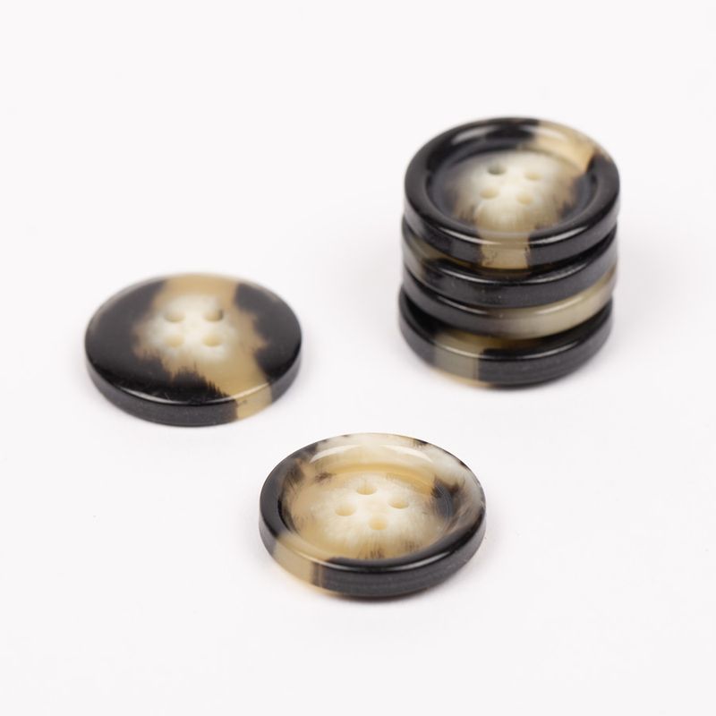 Imitert horn (mokka), 18 mm
