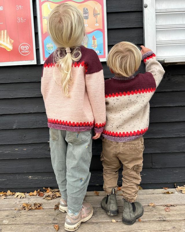 Cross sweater junioir (oppskrift)