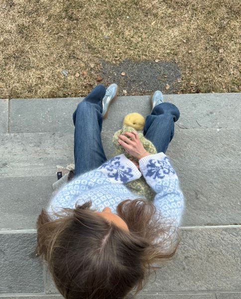 Hovedbilde Fryd Sweater - hvit/blå