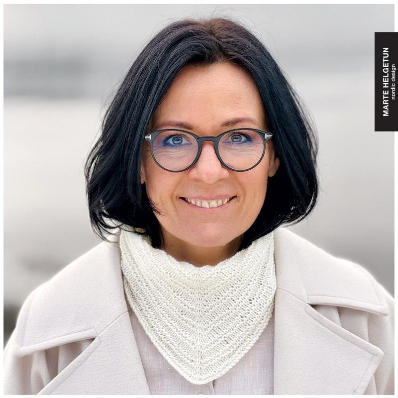 Rillespill sjal i REN Cashmere