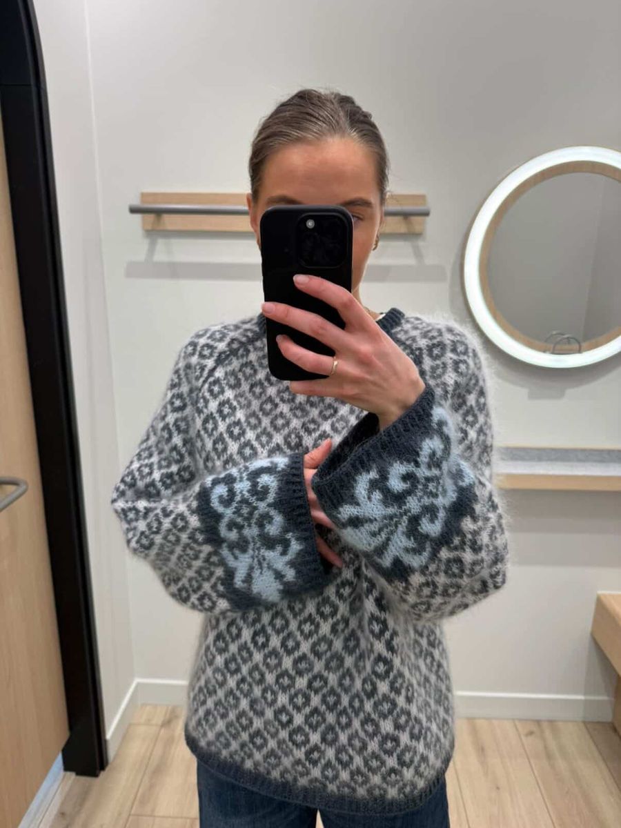 Fryd Sweater - Mørk blå/lys blå