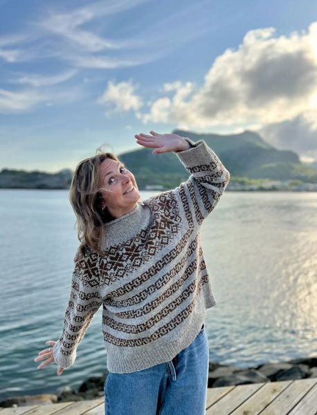 Hovedbilde Selfjord Sweater - okerbrun