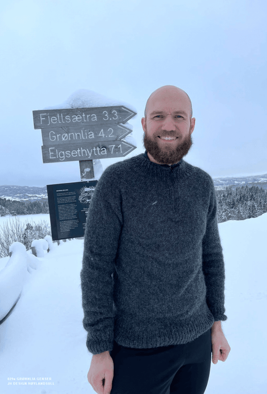 Grønnlia genser Herre (mønster)